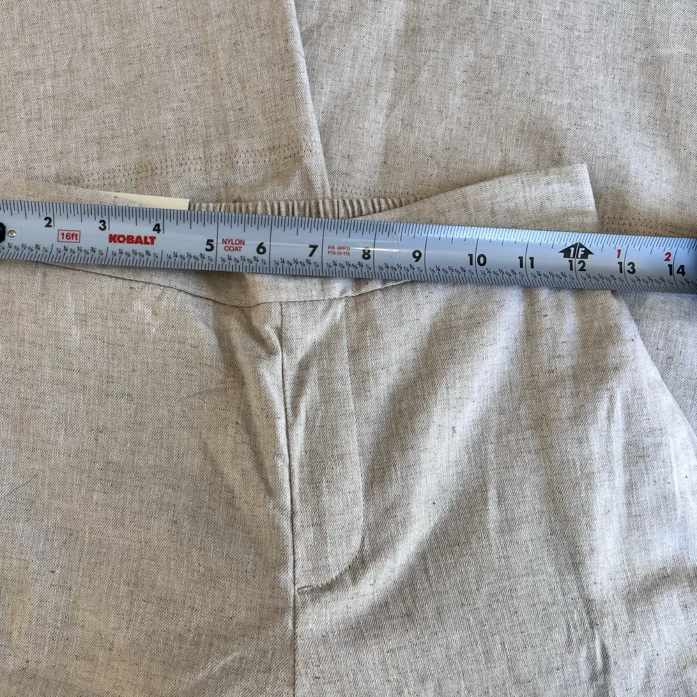 NWT Banana Republic Wide Leg Cropped Linen Blend Pant Size XXS